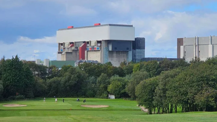 Exterior of an energy facility
