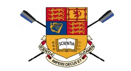 Imperial College crest with crossed rowing oars