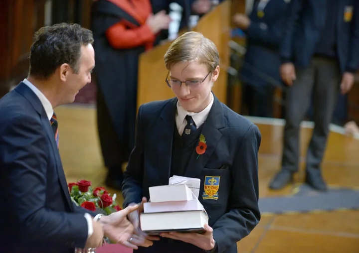 School prize presentation