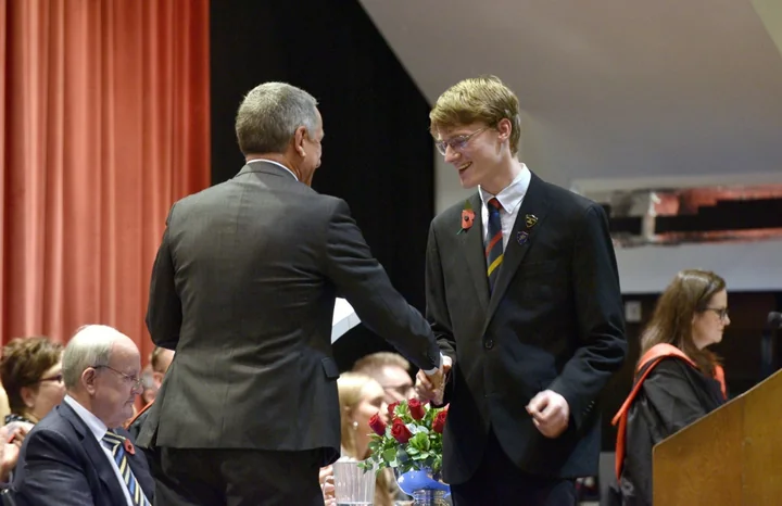 School prize presentation